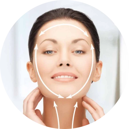 شد الوجه والرقبة والجفون للحصول على مظهر شاب وجذاب