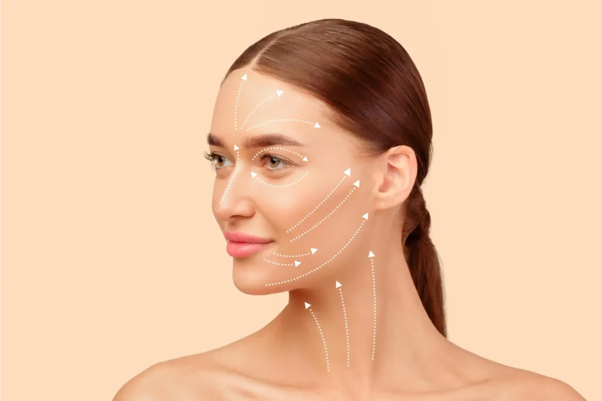 شد ترهلات الرقبة